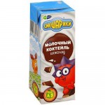 Коктейль молочный, Смешарики 200 г шоколадный