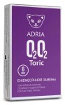 Линзы контактные, Adria (Адрия) 6 шт Торик О2О2 торические мягкие 30 дней силикон-гидрогелевые ежемесячные bc 8.6 -2.25/180 (-4.50)