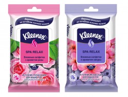 Салфетки влажные, Kleenex (Клинекс) 10 шт СПА релакс